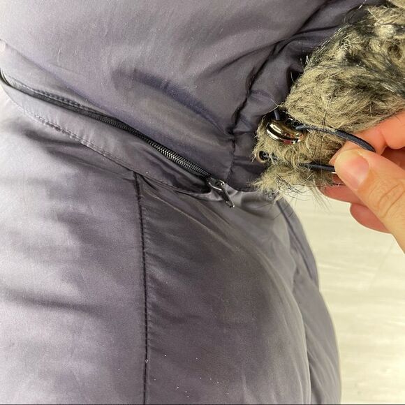 Anne Klein Down Faux Fur Hooded Puffer Coat - Picture 11 of 12